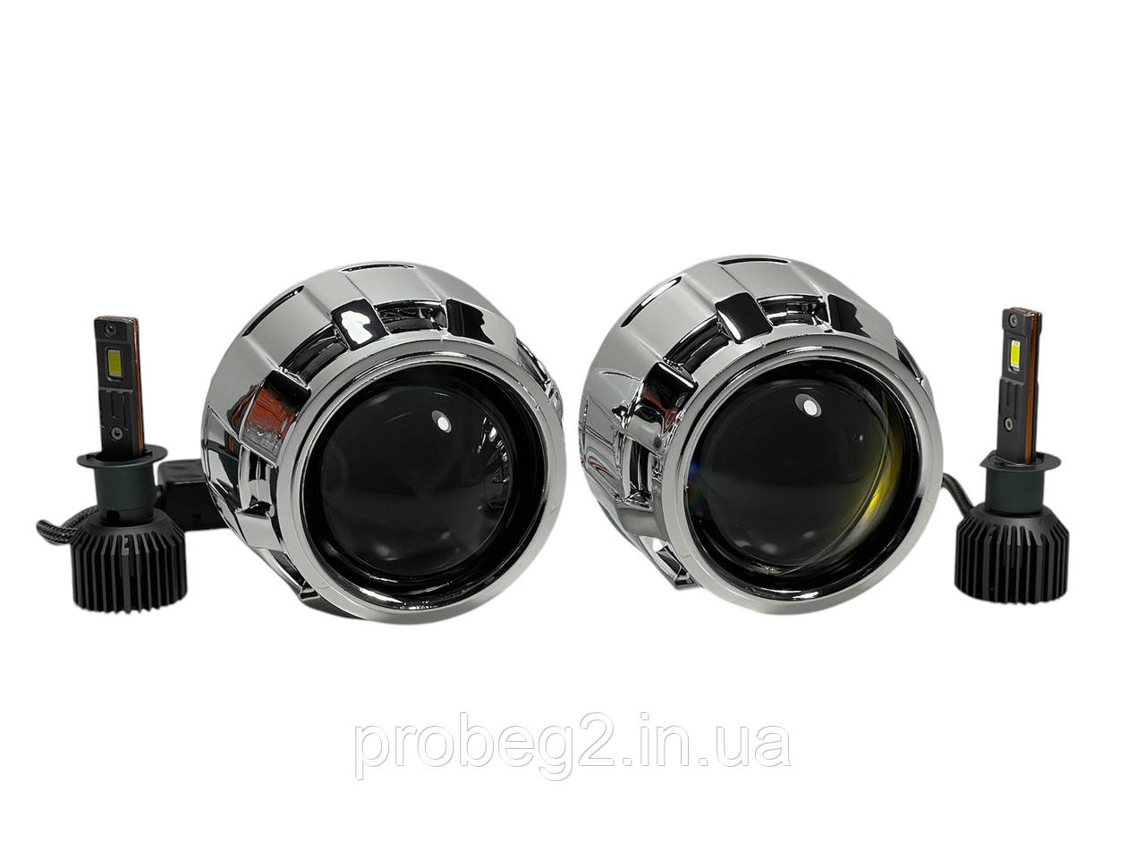 Лінзи Guarand 2.5 з led лампами h1 12-24v 12000 lm 60 W 6000 k cunbus