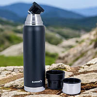 Термос для походів туристичний Ranger Expert 0,9 L чорний RA 9932
