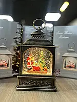 Санта Клаус Новорічний музичний ліхтар нічник з підсвічуванням Xmas 24072D