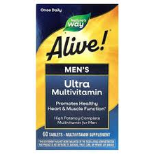 Мультивітаміни для чоловіків Nature's Way Alive! Men's Ultra Potency Complete Multivitamin 60 Tabs