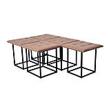 Пуф "Куб" 5 в 1 (світло-коричневий), фото 3