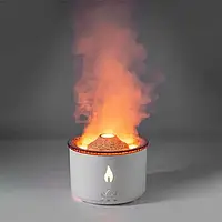 Ароматичний дифузор Volcano Fire Flame, аромотерапія, зволожувач повітря, 2 кольори пульт Jellyfish Mist Flame Volcano Home