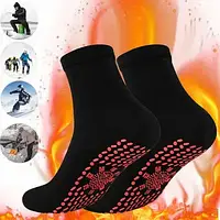 Турмалінові шкарпетки з масажною підошвою Hot Care Чорний 37-41 р