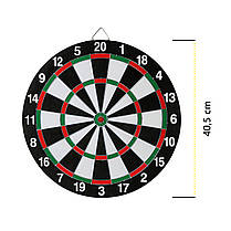 Дартс класичний Cornix Dartboard Game 2 в 1 40.5 см + 2 комплекти дротиків XR-0392, фото 3