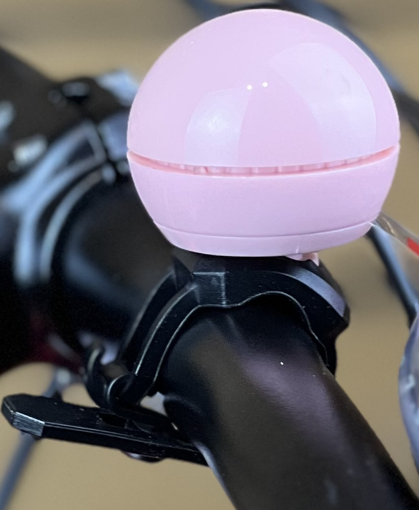 Сигнал на велосипед дзвінок OnRide Horn 10 рожевий (CR2032) електронний, фото 1