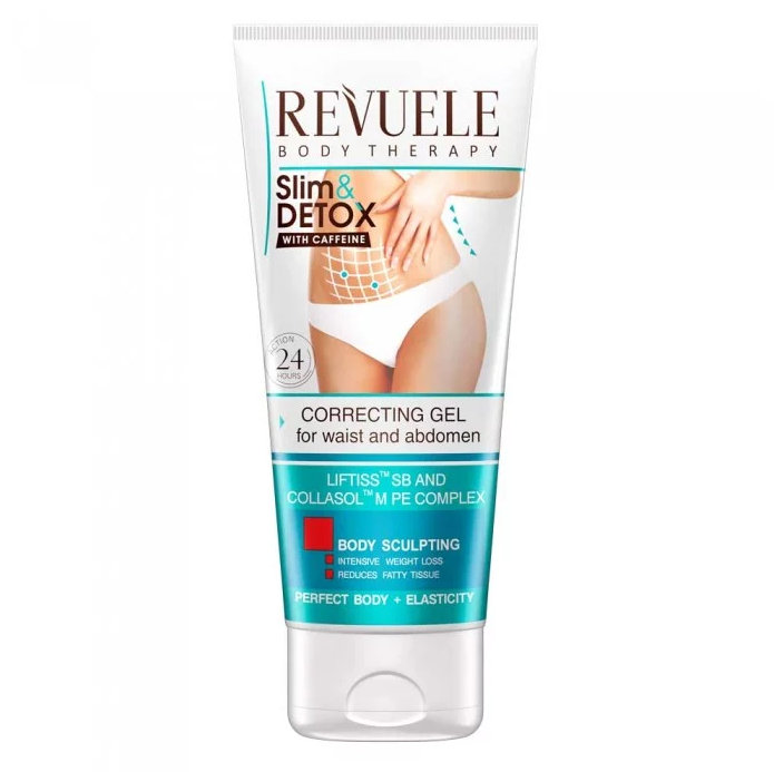 Коригуючий гель для талії та живота з кофеїном Revuele Slim & Detox, 200 мл