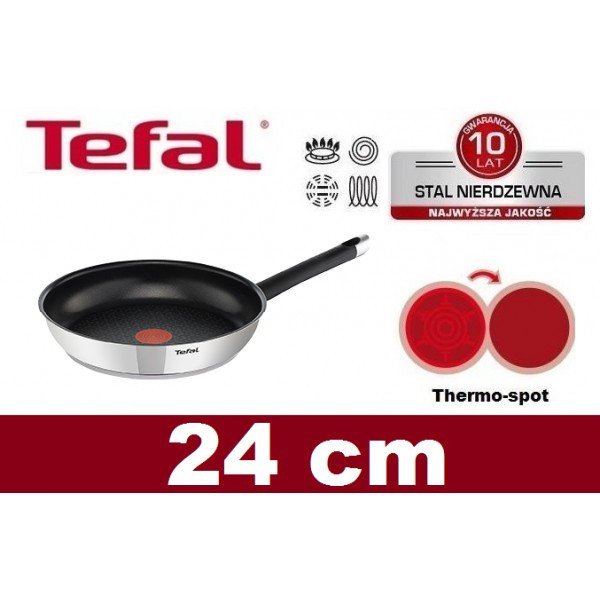 Сковорідка TEFAL EMOTION INOX 24 см, фото 1