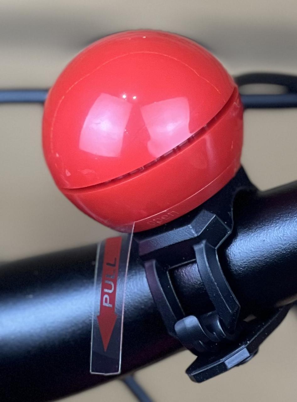 Сигнал на велосипед дзвінок OnRide Horn 10 червоний (CR2032) електронний