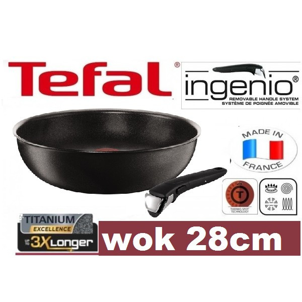 Сковорідка TEFAL INGENIO WOK 28 см, фото 1