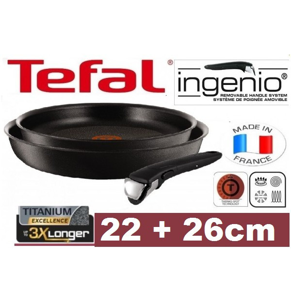 Сковорідка TEFAL INGENIO 22-26 см, фото 1