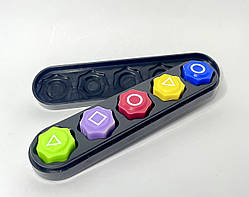 Настільна гра Гонги (Gonggi) кубики з гри в кальмара в чорному футлярі