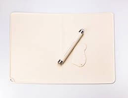 Силіконовий килимок зі качалкою для розкочування прямокутного тіста Бежевий