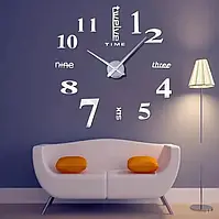 Великий настінний годинник Horloge 3D DIY кварц 27/37/47 55 см. Світяться вночі