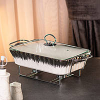 Марміт 1,5 л прямокутний керамічний марміт з підігрівом