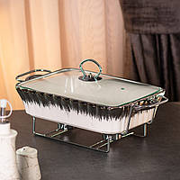 Марміт 2 літри прямокутний керамічний марміт з підігрівом