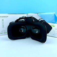 Окуляри віртуальної реальності VR SHINECON SC-G13 + пульт, чорні, фото 3