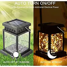 Вуличний садовий вбудований акумулятор сонячна панель підвісний ліхтар водонепроникні ліхтарі Декор YU227