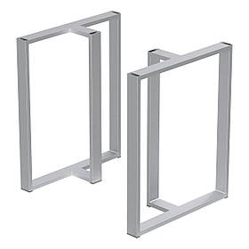 Комплект опор для столу з металу 600×200 мм, H 730 мм 2 шт Сатин