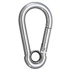 Карабін ø6x60мм пожежний з кільцем нержавіюча сталь [N3KR0PT00N3KR06601] Metalvis