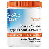 Колаген тип 1 і 3, Collagen, Doctors Best, порошок, 200 г