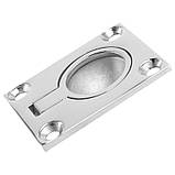 Ручка потайна з кільцем 47х38мм для дверей нержавіюча сталь [NM400NM48241473801] Metalvis, фото 2