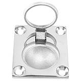 Ручка потайна з кільцем 47х38мм для дверей нержавіюча сталь [NM400NM48241473801] Metalvis, фото 3