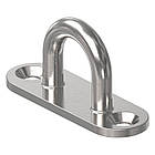 Скоба стаціонарна основа 45мм низька подовжена нержавіюча сталь [NM300NM38266004500] Metalvis