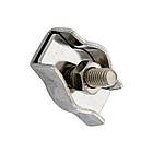 Затискач одинарний ø6мм M6 30x23мм для троса нержавіюча сталь [N3S00000N5S0600001] Metalvis