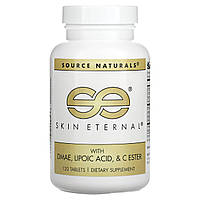 Здоров'я шкіри з DMAE + Альфа-ліпоєвою кислотою, Skin Eternal, Source Naturals, 120 таблеток