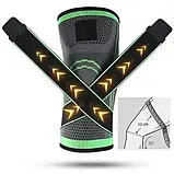 Бандаж для коліна, Knee Bands, фіксуючий ремінь, спортивний наколінник, ортопедичний бандаж, фото 3