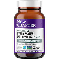 Мультивітамінний комплекс для чоловіків 40 +, One Daily Multi, New Chapter, 1 в день, 24 таблетки