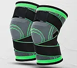 Бандаж для коліна, Knee Bands, фіксуючий ремінь, спортивний наколінник, ортопедичний бандаж, фото 8