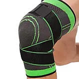 Бандаж для коліна, Knee Bands, фіксуючий ремінь, спортивний наколінник, ортопедичний бандаж, фото 10