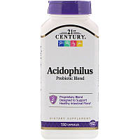 Пробіотик, Acidophilus Probiotic, 21st Century, 150 капсул