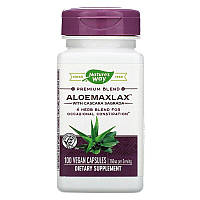 Каскара саграда з алое, AloeMaxLax, Nature's Way, 360 мг, 100 веганських капсул