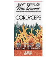 Кордицепс, Cordyceps, Host Defense, для захисту організму, енергетична підтримка, 1 г, 120 вегетаріанських капсул