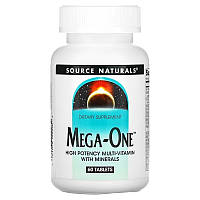 Мультивітаміни Mega-One, Multi-Vitamin with Minerals, Source Naturals, по 1 на день, 60 таблеток