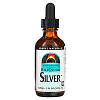 Колоїдне срібло ультра, Colloidal Silver, Source Naturals, 10 PPM, 59.14 мл.