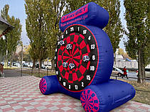 Надувний дартс інтерактивна гра з логотипом для заходів і промоакцій 4 метри, фото 4