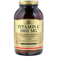 Вітамін С, Vitamin C, Solgar, 1000 мг, 250 рослинних капсул