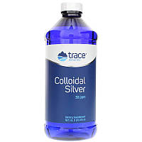 Колоїдне срібло, Colloidal Silver, Trace Minerals Research, 30 PPM, 473 мл