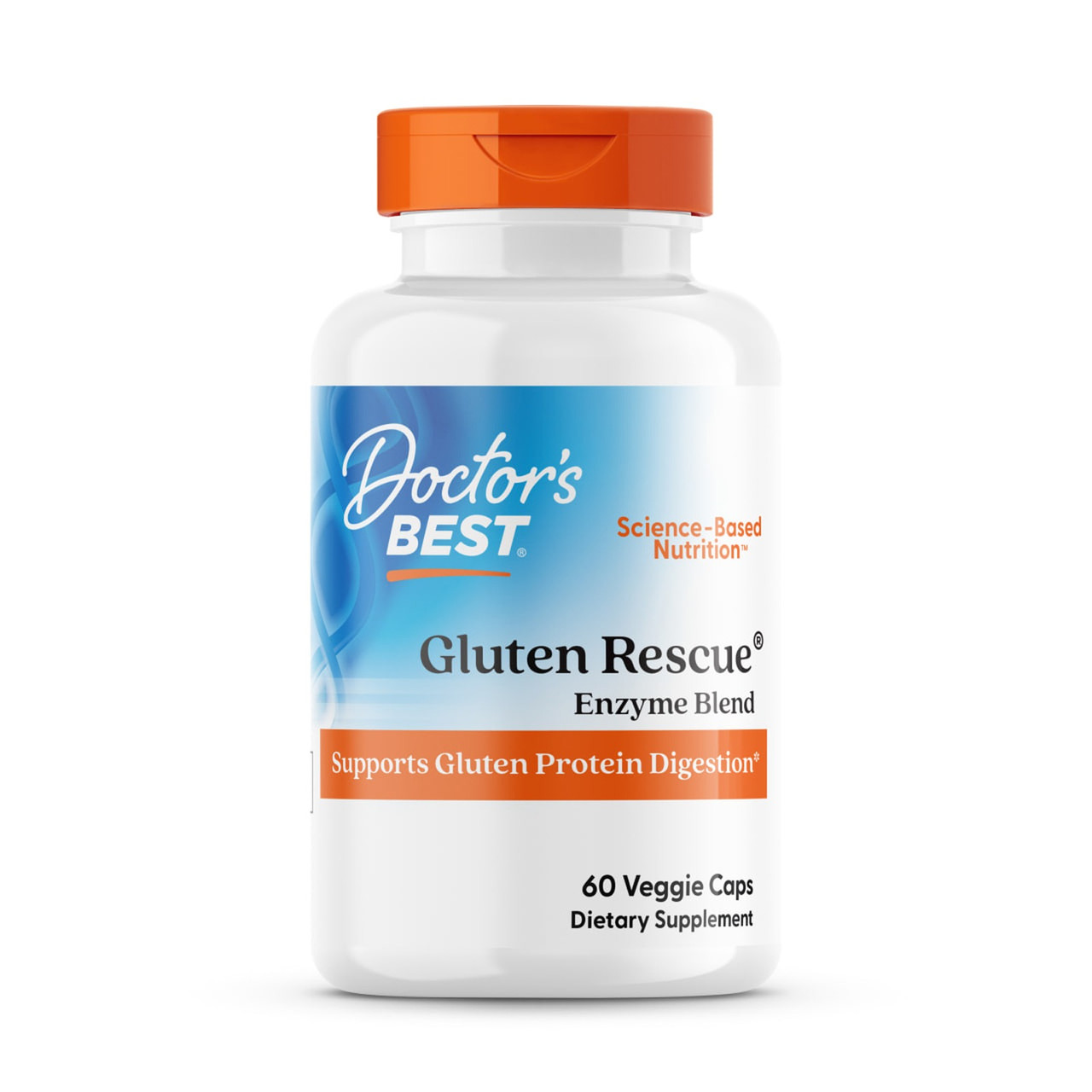 Розщеплення глютену, Gluten Rescue, Doctor's Best, 60 капсул, фото 1