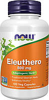 Елеутерокок, Eleuthero, Now Foods, 500 мг, 100 вегетаріанських капсул