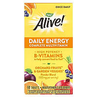 Мультивітаміни Alive!, Daily Energy, Nature's Way, 60 таблеток