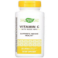 Вітамін С (аскорбінова кислота), Vitamin C, Nature's Way, з шипшиною, 1000 мг, 250 капсул