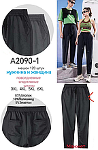 Чоловічі спортивні штани тканина бавовна розмір 3-6хл колір показаний на зображенні у пачці від 12 шт.