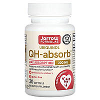 Убіхінол, Ubiquinol, QH-Absorb, Jarrow Formulas, 200 мг, 30 капсул