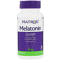 Мелатонін, Melatonin, Natrol, 3 мг, 120 таб.