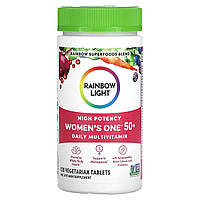 Мультивітаміни для жінок 50+, Women's One 50+, Rainbow Light, щоденні, 120 вегетаріанських таблеток