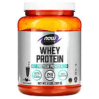 Сироватковий протеїн, Whey Protein, NOW Foods, Sports, вершковий шоколад, 907 г